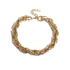 Chunky Twist Chain Necklace for Women, Lightweight Aluminum Links in Gold or Silver Tone - Product view 5
