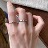 Stacking Ring for Women, Gold-Tone Solitaire Accent or Silver-Tone Sculpted Band