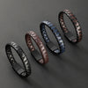 Woven Bracelet with Magnetic Alloy Clasp, Matte Braided Design in Black, Brown or Mixed Colors - Product view 1