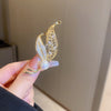 Leaf Alloy Brooch, Decorative Coat and Lapel Pin - Golden leaves