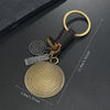 Vintage Charm Keychain, Antique Bronze-Tone Zinc Alloy with Strap, 6 Designs