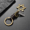 Vintage Charm Keychain, Antique Bronze-Tone Zinc Alloy with Strap, 6 Designs