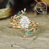 Leaf Accent Ring, Copper with Ornate Branch or Foliage Design, 8 Styles, Sizes 6-10