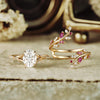 Leaf Accent Ring, Copper with Ornate Branch or Foliage Design, 8 Styles, Sizes 6-10