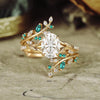 Leaf Accent Ring, Copper with Ornate Branch or Foliage Design, 8 Styles, Sizes 6-10