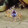 Leaf Accent Ring, Copper with Ornate Branch or Foliage Design, 8 Styles, Sizes 6-10