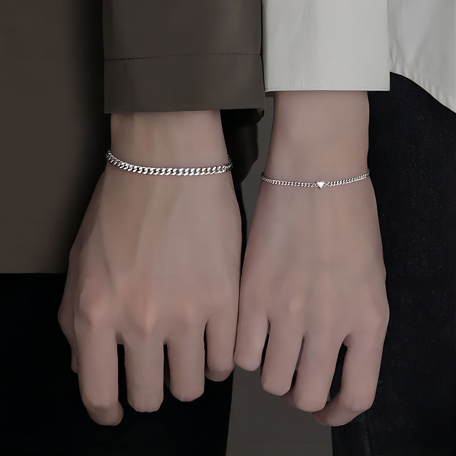 Women's Cuban Chain Bracelet - Silver