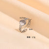 Adjustable Open Rings for Women, Titanium Steel Bands in Assorted Geometric Designs - YYJZHZ125