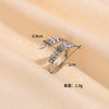 Adjustable Open Rings for Women, Titanium Steel Bands in Assorted Geometric Designs - YYJZHZ126