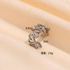 Adjustable Open Rings for Women, Titanium Steel Bands in Assorted Geometric Designs - YYJZHZ129