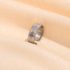 Adjustable Open Rings for Women, Titanium Steel Bands in Assorted Geometric Designs - Product view 3