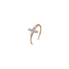 Adjustable Open Rings for Women, Titanium Steel Bands in Assorted Geometric Designs - Product view 5