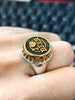Statement Rings for Men, Assorted Gold-Tone and Silver-Tone Animal, Mythology and Geometric Designs