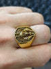 Statement Rings for Men, Assorted Gold-Tone and Silver-Tone Animal, Mythology and Geometric Designs