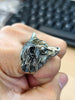 Statement Rings for Men, Assorted Gold-Tone and Silver-Tone Animal, Mythology and Geometric Designs