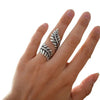 Feather and Leaf Ring, Zinc Alloy with Antique and Polished Finishes, 26 Style Options