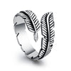 Feather and Leaf Ring, Zinc Alloy with Antique and Polished Finishes, 26 Style Options