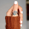 Feather and Leaf Ring, Zinc Alloy with Antique and Polished Finishes, 26 Style Options