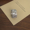 Statement Ring for Women, Assorted Silver-Tone, Gold-Tone and Black Bands with Sculpted and Clear Accent Designs