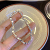 Women's Beaded Bracelet, Simple Design - S273 silver