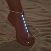 Adjustable Woven Anklets for Women, Colorful Resin Beads with Glow-Style Detail Options - XY-2791-2 / Glow-in-the-dark anklet
