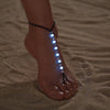 Adjustable Woven Anklets for Women, Colorful Resin Beads with Glow-Style Detail Options - XY-2791-1 / Glow-in-the-dark anklet
