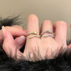 Textured Open Snake Ring, Copper, Gold-Tone or Silver-Tone, Adjustable