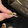 Textured Open Snake Ring, Copper, Gold-Tone or Silver-Tone, Adjustable