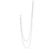 Chain Brooch Pin, Alloy Clothing Accessory with Sparkling Accents, Gold or Silver Tone - Product view 2