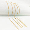 5-Piece Anklet Set for Women, Alloy Chains with Mixed Geometric Designs in Gold or Silver Tone - Product view 4