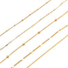 5-Piece Anklet Set for Women, Alloy Chains with Mixed Geometric Designs in Gold or Silver Tone - Product view 5