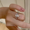 Marquise or Open Accent Ring, Copper with Clear Cubic Zirconia, 3 Individual Styles