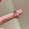 Marquise or Open Accent Ring, Copper with Clear Cubic Zirconia, 3 Individual Styles