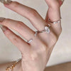 Marquise or Open Accent Ring, Copper with Clear Cubic Zirconia, 3 Individual Styles