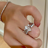 Marquise or Open Accent Ring, Copper with Clear Cubic Zirconia, 3 Individual Styles