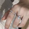 Marquise or Open Accent Ring, Copper with Clear Cubic Zirconia, 3 Individual Styles