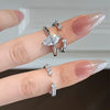 Marquise or Open Accent Ring, Copper with Clear Cubic Zirconia, 3 Individual Styles