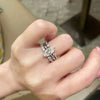 Marquise or Open Accent Ring, Copper with Clear Cubic Zirconia, 3 Individual Styles