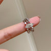 Marquise or Open Accent Ring, Copper with Clear Cubic Zirconia, 3 Individual Styles