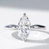Marquise or Open Accent Ring, Copper with Clear Cubic Zirconia, 3 Individual Styles