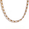 White Green Cubic Zirconia Stainless Steel Necklace Bracelet Elegant Charm Jewelry Sets Women - Image 1