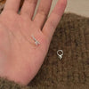 Small Square Earrings for Women, Silver-Tone Copper Design with Sparkling Zirconia Accents - Product view 4