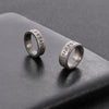 Rune-Pattern Ring for Men and Women, Antique Silver-Tone Band in 6 mm or 8 mm Width