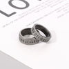 Rune-Pattern Ring for Men and Women, Antique Silver-Tone Band in 6 mm or 8 mm Width