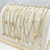 Layered Necklace Sets for Women, Gold-Tone Metal Chains with Mixed Charms, 10-Piece or 11-Piece Options - Product view 2