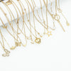 Layered Necklace Sets for Women, Gold-Tone Metal Chains with Mixed Charms, 10-Piece or 11-Piece Options - Product view 4