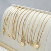 Layered Necklace Sets for Women, Gold-Tone Metal Chains with Mixed Charms, 10-Piece or 11-Piece Options - Iron material - 10 pieces - gold