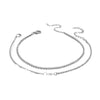 2-Piece Heart Bracelet Set, Metal Cuban Link Chains in Gold-Tone or Silver-Tone Finish - Product view 5