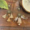 Bohemian Tassel Bag Charm, Decorative Metal Medallion with Beads and Clip, 4 Designs