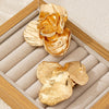 Flower Earrings for Women, Zinc Alloy Floral Design in Gold-Tone or Silver-Tone Finish - Product view 3